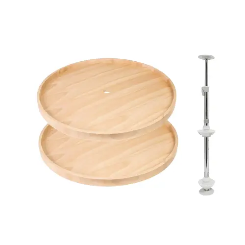 Full Round Lazy Susan, Elemental Wood 28" 28" diameter