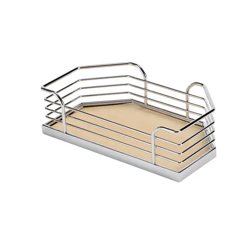 Door Tray Set, for Tandem Chef's Pantry Interior clearance: 19 1/2" 14 1/8" Arena Plus, Chrome/Maple, width 14 1/8"