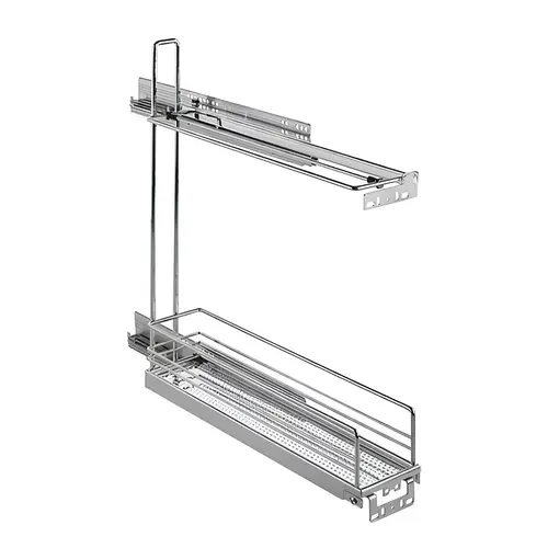 Base Pull-Out, Baking Tray 90 degree Chrome, steel, 26.4 lbs (12 kg) load capacity Chrome