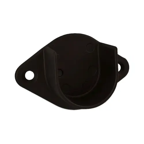 Open Flange, Zinc Material, 1" Flange Height, 1-1/16" Tubing Width, 2 Holes, Oil Rubbed Bronze Finish