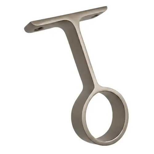 Round 1-5/16" Center Support, Zinc Material, 2" Mounting Plate Center To Center, 3" Overall Height, Satin Nickel Finish