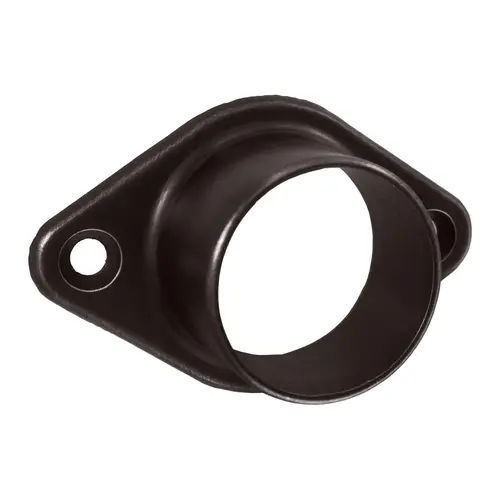Oval Closed Flange, Zinc Material, 1" and 1-1/16" Tubing Diameter, 2-5/8" Overall Width, Oil Rubbed Bronze Finish