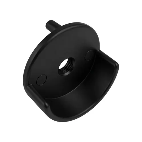 Open Socket Flange, Zinc Material, 1-5/16" Socket Size, 1-1/4" Hole Fit, Matte Black Finish