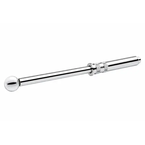 Retractable Valet Rod, Steel Material, 4-1/4" Projection, Polished Chrome Finish