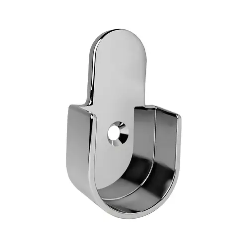 Open Flange, Zinc Material, 1" and 1-1/16" Tubing Diameter, 1-1/4" Closet System Size, Polished Chrome Finish