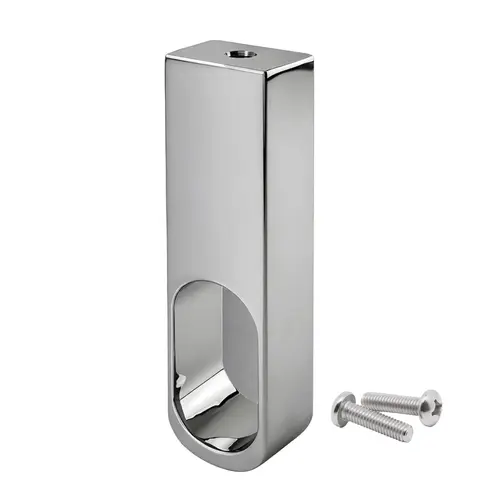 Oval Flange Mount Installation Type, Zamak Material, 19/32" x 1-3/16" Opening Size, Polished Chrome Finish