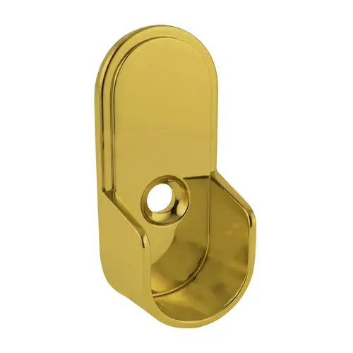 Open Flange, Zinc Material, 1-1/4" Mounting Pin Center-to-Center, Polished Brass Finish