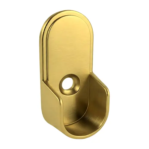 Open Flange, Zinc Material, 1-1/4" Mounting Pin Center-to-Center, Satin Brass Finish