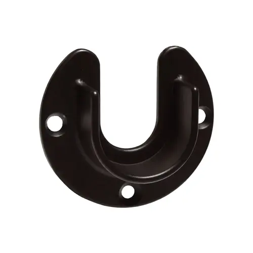 Open Flange, Zinc Material, 1-1/4" and 1-5/16" Tubing Diameter, 2-3/4" Outside Width, Oil Rubbed Bronze Finish