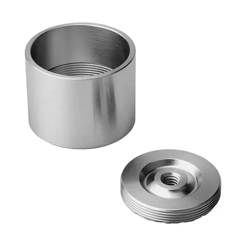 Round Cuff Flange, Stainless Steel Material, Concealed Mount Style, 1" and 1-1/16" Tubing Diameter, Brushed Stainless Finish