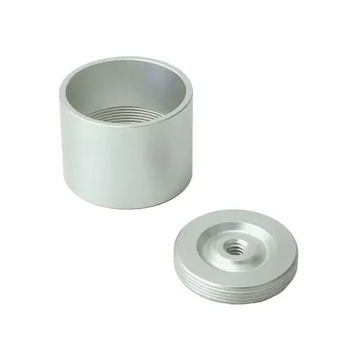 Round Cuff Flange, Aluminum Material, Concealed Mount Style, 1" and 1-1/16" Tubing Diameter, Dull Chrome Finish