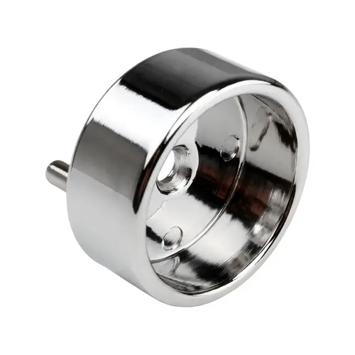 Closed Socket Flange, Zinc Material, 1-5/16" Closed Socket Flange, 1-1/4" Fits Hole, Polished Chrome Finish