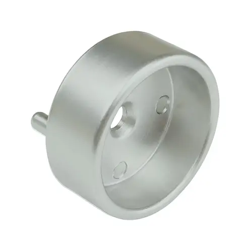 Closed Socket Flange, Zinc Material, 1-5/16" Socket Diameter, 1-1/4" Hole Diameter, Dull Chrome Finish
