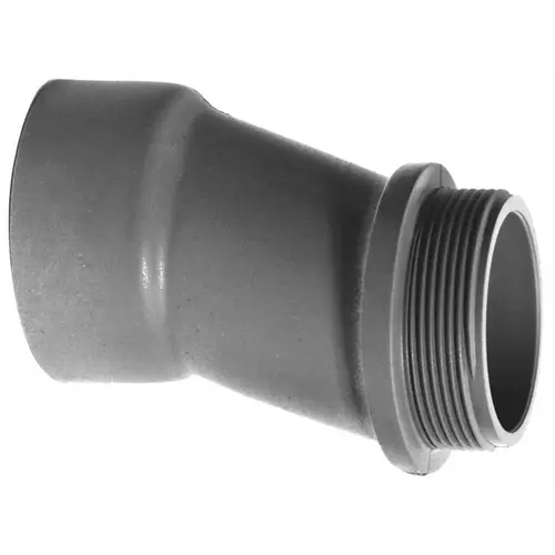 Meter Offset Socket x Thread, 4.27 in L, PVC, Black