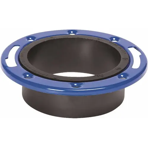 4 In. x 3 In. ABS Flange x Hub Closet Flange Adjustable 4 In. x 3 In. ABS Flange x Hub Closet Flange Adjustable