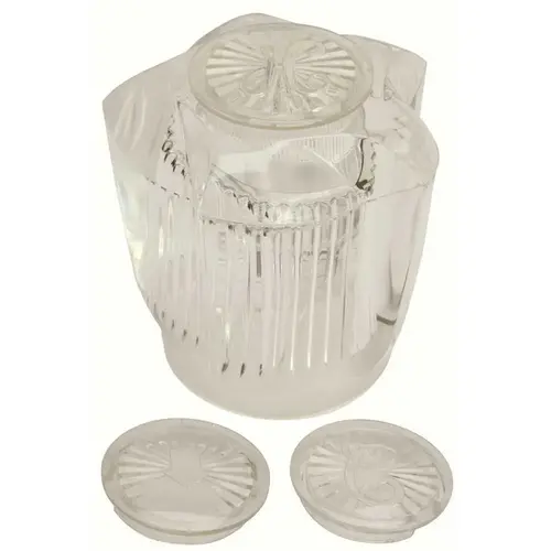 Large Acrylic Handle in Clear Large Acrylic Handle in Clear