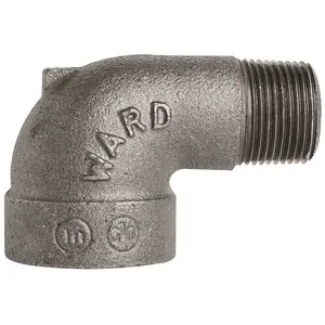 WARD MFG. 334008.E.BMSL 3/4 In. Black 90 Degree Malleable Street Elbow
