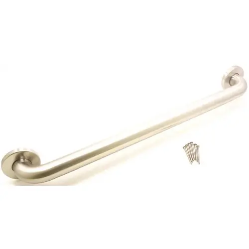 Premium Series 36 in. x 1.5 in. Grab Bar in Satin Stainless Steel (39 in. Overall Length)