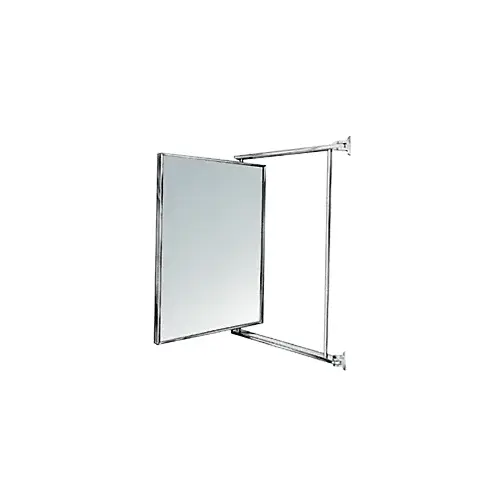 11" x 11" Chrome Swing-N-Vue Double Hinged Mirror
