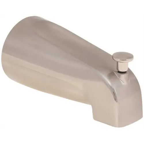 1/2 in. FIP Bathtub Spout with Top Diverter, Brushed Nickel 1/2 in. FIP Bathtub Spout with Top Diverter, Brushed Nickel