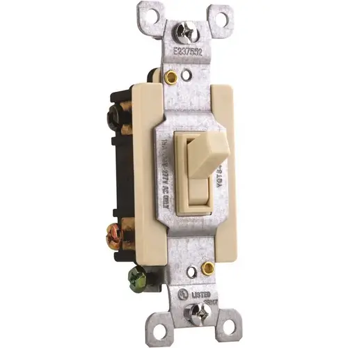 120-277-Volt 15-Amp 4-Way Toggle Switch Ivory 120-277-Volt 15-Amp 4-Way Toggle Switch Ivory