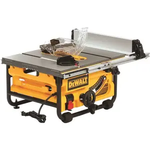 DEWALT DWE7480 15 Amp 10 in. Compact Job Site Table Saw with Site-Pro Modular Guarding System Yellow