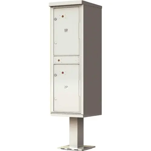 1,590 Valiant Postal Gray Pedestal Mount Locking 2 Compartment Parcel Locker Mailbox 1,590 Valiant Postal Gray Pedestal Mount Locking 2 Compartment Parcel Locker Mailbox