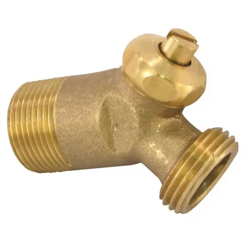 BRASS WATER HEATER DRAIN VALVE 1 IN. INSULATION MODEL THICK Bronze/Copper Metallic