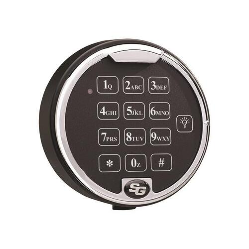 Sargent & Greenleaf 6120 Low Profile Lighted Chrome Keypad - 1 Battery Sargent & Greenleaf 6120 Low Profile Lighted Chrome Keypad - 1 Battery