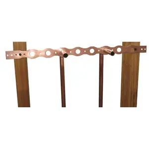 Holdrite 100-18 20 in. 1/2 in. Bracket Copper Bonded Pipe Bronze/Copper Metallic