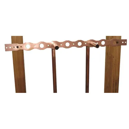 20 in. 1/2 in. Bracket Copper Bonded Pipe Bronze/Copper Metallic