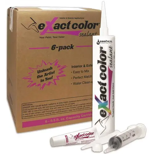 Exact Color Custom Colored Caulk Tintable Pack of 6 Exact Color Custom Colored Caulk Tintable Pack of 6