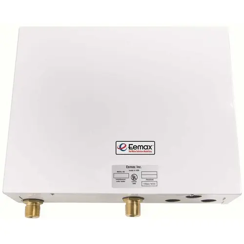 THREE PHASE COMMERCIAL TANKLESS ELECTRIC SAFETY EYEWASH WATER HEATER, 480 VOLTS, 24,000 WATTS White THREE PHASE COMMERCIAL TANKLESS ELECTRIC SAFETY EYEWASH WATER HEATER, 480 VOLTS, 24,000 WATTS White