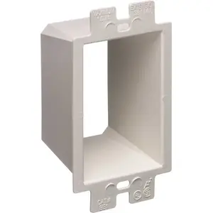 Arlington Industries BE1 Heavy-Duty Plastic Arlington Single-Gang Box Extender white