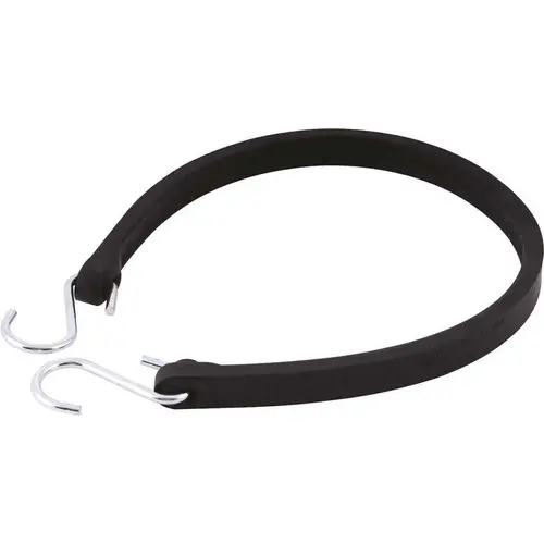 CHEMICAL RESISTANT TIE DOWN STRAPS 22 IN Black