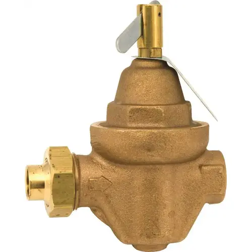 1/2" Pipe, Solder x Solder End Connection, Bronze Pressure Regulating Valve