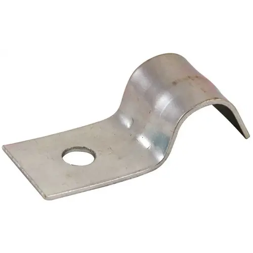 Cable Systems Armored Cable 1-Hole Support Straps Chrome - pack of 10