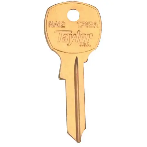 NA12 Blank Key Gold - pack of 50
