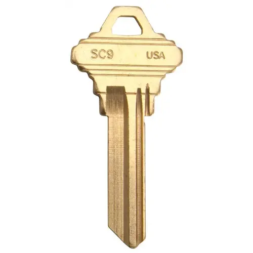 SC9 Blank Key Gold - pack of 50