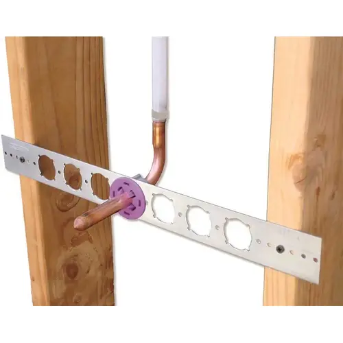 1/2 in. Plastic Stub-Out Clamp Purple