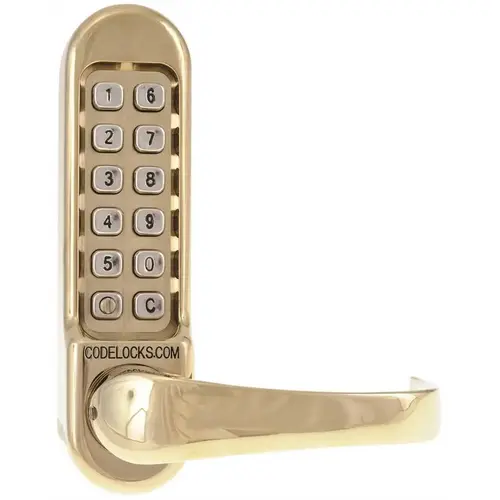 CL515 Mechanical Lockset Polished Brass
