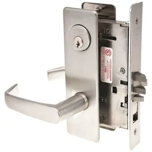ML2051 Mortise Office Lever Lockset, Satin Chrome ML2051 Mortise Office Lever Lockset, Satin Chrome