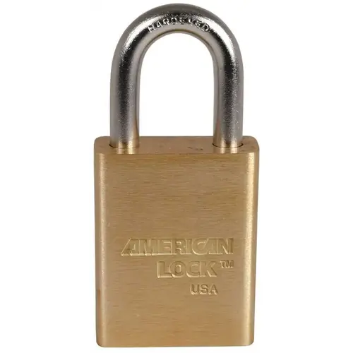 Model No.  Padlock, Brass, Silver
