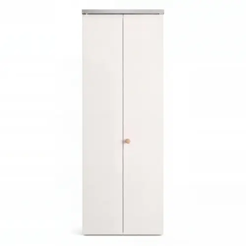 Flush Hollow Core Bifold Door, 34" Width, 80" Height, 1-3/8" Depth, White Primed Finish, 2 Leaves (1 Pair)
