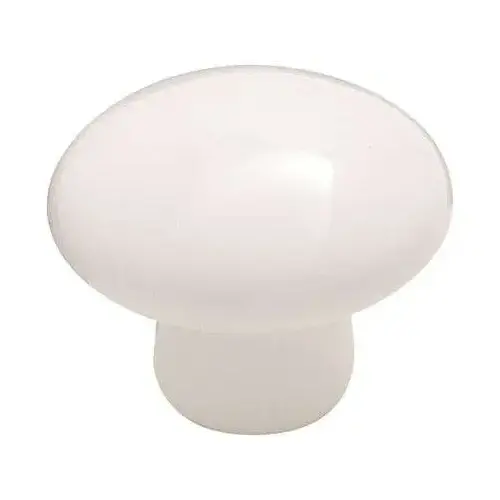 White Porcelain Traditional Kitchen Cabinet Knob 1" Diameter White Porcelain Traditional Kitchen Cabinet Knob 1" Diameter