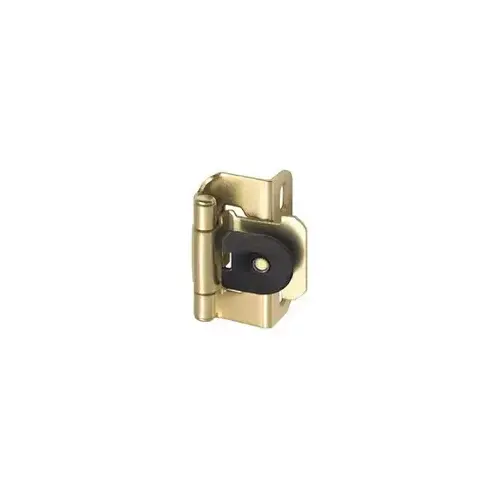 Overlay Bright Brass Single Demountable Self-Closing Partial Wrap Cabinet Hinges 1/2" For Kitchen And Cabinets Hardware Overlay Bright Brass Single Demountable Self-Closing Partial Wrap Cabinet Hinges 1/2" For Kitchen And Cabinets Hardware