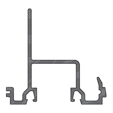 CRL-U.S. Aluminum 0G26652 White KYNAR Paint Head Insert - 24'-2" Stock Length
