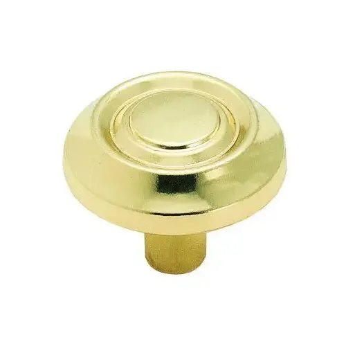 Bright Brass Viscount Traditional Classics Collection Kitchen Cabinet Knob 1-1/4" Diameter Bright Brass Viscount Traditional Classics Collection Kitchen Cabinet Knob 1-1/4" Diameter