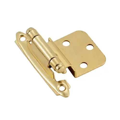 Functional Hardware Face Frame Mount Self-Closing Cabinet Hinge For Overlay Kitchen Door Burnished Bras - 2 per pack x20 packs Functional Hardware Face Frame Mount Self-Closing Cabinet Hinge For Overlay Kitchen Door Burnished Bras - 2 per pack x20 packs