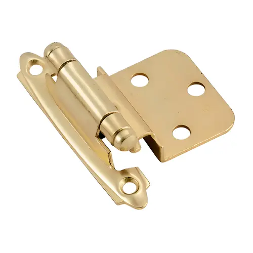 Functional Hardware Face Frame Mount Self-Closing Cabinet Hinge For Overlay Kitchen Door Burnished Bras - 2 per pack x20 packs